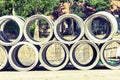 Big pipe cement vintage Royalty Free Stock Photo