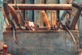 Big plan of vintage tool box Royalty Free Stock Photo