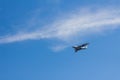 big plane flying in the sky Royalty Free Stock Photo