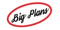 Big Plans rubber stamp