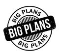 Big Plans rubber stamp Royalty Free Stock Photo