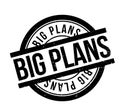 Big Plans rubber stamp Royalty Free Stock Photo