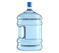 Big plastic barrel, bottle with a handle for office water cooler.