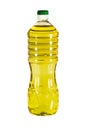 Big plastic bottle of vegetable oil isolated Royalty Free Stock Photo