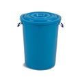 Big plastic bucket with handles for water and other liquids isolated Royalty Free Stock Photo