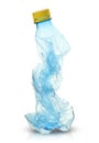 Big plastic crushed water bottle Royalty Free Stock Photo