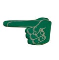 Big pointing foam finger