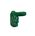 Big pointing foam finger