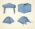 Tent. Vector drawing