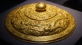 Gold cap piece in hubei provincial museum