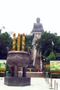 Big pot of joss stick front of the Big Buddha, on Lantau Island