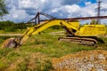 Heavy Power Bulldozer work on a building site Royalty Free Stock Photo