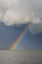 Big powerful storm clouds over the Lake Balaton of Hungary Royalty Free Stock Photo