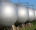 big pressure vessels for the storage of flammable gas in the res