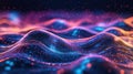 big pulsating data stream Royalty Free Stock Photo