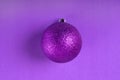 Big purple bauble on purple