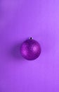 Big purple bauble on purple