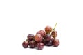 The big purple grapes on a white background Royalty Free Stock Photo