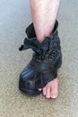 Big ragged boot Royalty Free Stock Photo