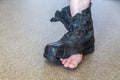 Big ragged boot Royalty Free Stock Photo