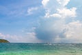 Big rain cloud over the sea. Koh Larn, Thailand Royalty Free Stock Photo