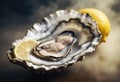 big raw oyster Royalty Free Stock Photo
