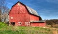 Big Red Barn Royalty Free Stock Photo