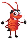 Big Red Bug With A Grin Standing Royalty Free Stock Photo