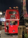 A big red bus located at Londoner, Cotai, Macau