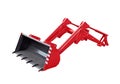 Big red excavator grab Royalty Free Stock Photo