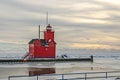 Big Red Lighthouse Royalty Free Stock Photo