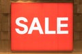 Big Red Sale Sign Royalty Free Stock Photo