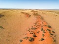 Big Red sand dune in outback Australia Royalty Free Stock Photo