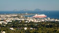 Big red and white ferry boat Royalty Free Stock Photo