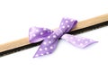 Big retro purple holiday bow