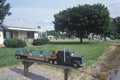 A big rig truck mailbox Royalty Free Stock Photo