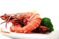 Big river prawn food Royalty Free Stock Photo