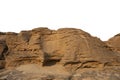 Big rock isolated on the white background,a large pile of rocks overlapping each other on white background Royalty Free Stock Photo