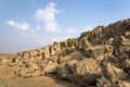 Big rock. Stony slope. Landscapes of Cyprus. This has clipping path Royalty Free Stock Photo