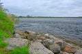 Big Rocks on the coast of Ladoga Lake in Fortress Oreshek near Shlisselburg, Russia