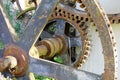 Old rusty gears of a medieval water mill 2 Royalty Free Stock Photo