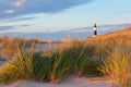 Big Sable Point Lighthouse and Dune Grass. Michiga Royalty Free Stock Photo