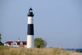 Big Sable Point Lighthouse in dunes, built in 1867 Royalty Free Stock Photo