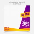 Big sale banner social media