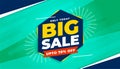 Big sale banner template with offer details Royalty Free Stock Photo