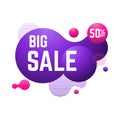 Big Sale Banner Template. Sale Banner Design Royalty Free Stock Photo