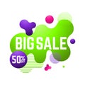 Big Sale Banner Template. Sale Banner Design Royalty Free Stock Photo