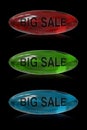 Big sale button Royalty Free Stock Photo