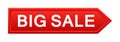 Big sale button Royalty Free Stock Photo