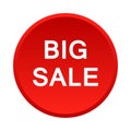 Big sale button Royalty Free Stock Photo